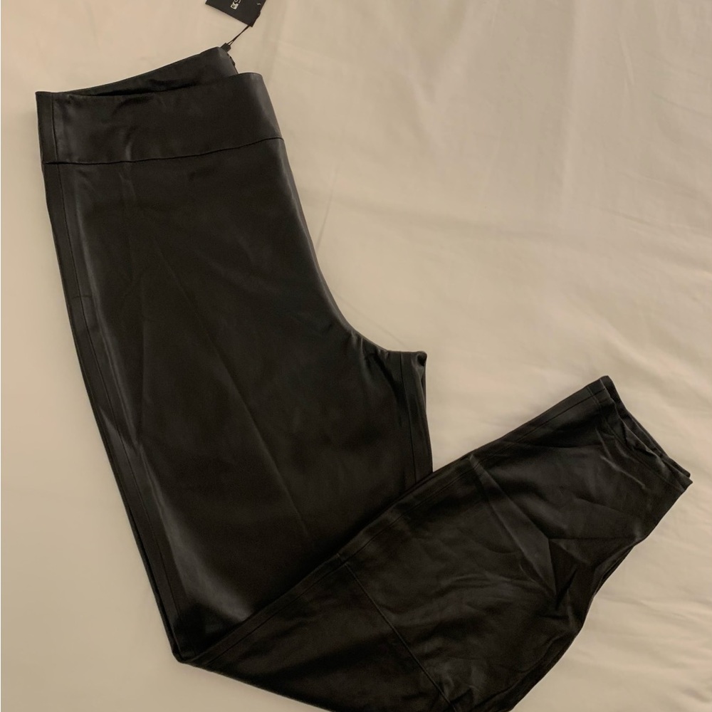 Joe's Jeans Black tapered Faux Leather Leggings